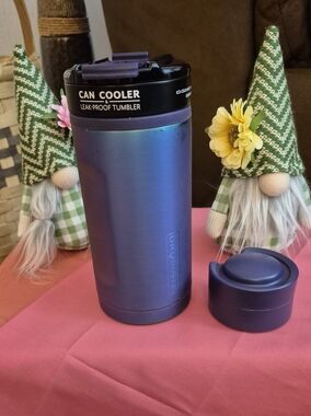 NEW BrüMate TRIO 3-in-1 Can Cooler & Tumbler - Purple Ombre. SOME RUST